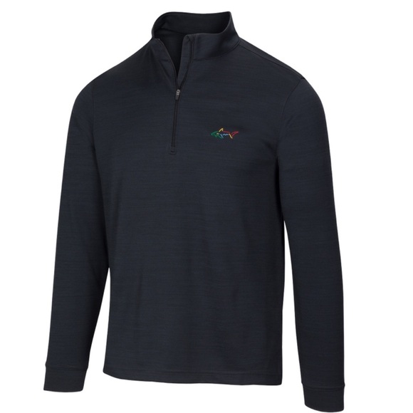 GREG NORMAN-PERFORMANCE SHARK 1/4-ZIP MOCK - Picture 1 of 2